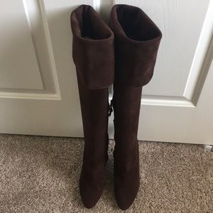 Ralph Lauren Collection dark brown suede boot